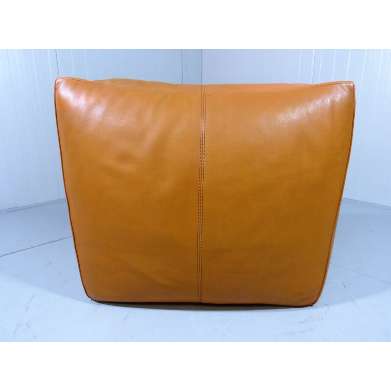 Lounge chair in cognac leather, Mario BELLINI - 1970s
