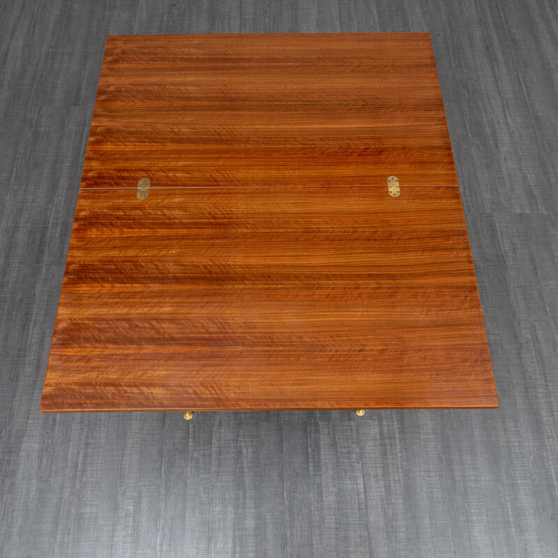 Vintage extendable walnut coffee table - 1950s