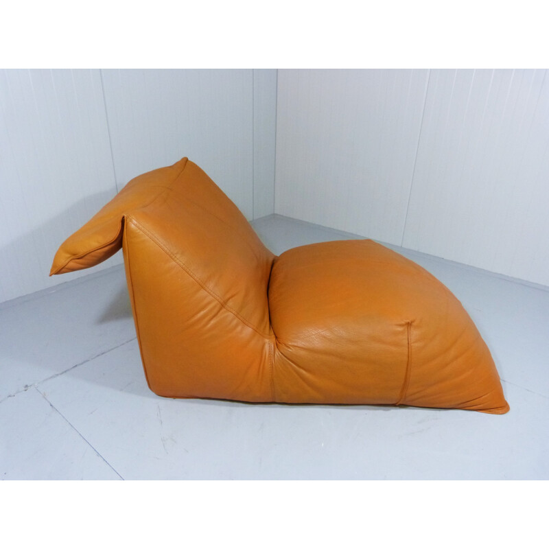 Fauteuil lounge Le Bambole en cuir, Mario BELLINI - 1970