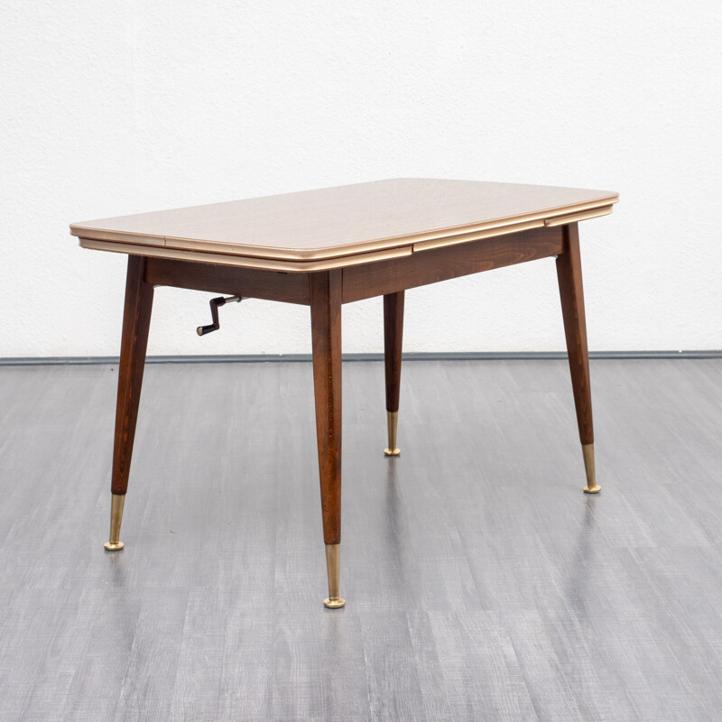 Vintage Coffee Table extendable in solid wood - 1950s