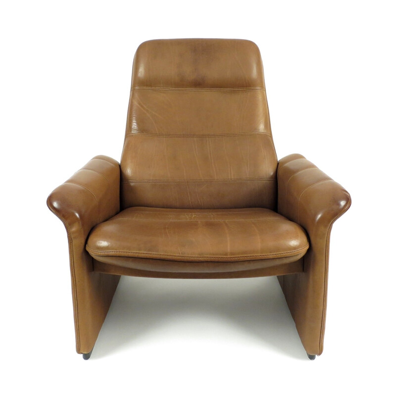 Fauteuil lounge Vintage en cuir Buffalo de De Sede - 1970