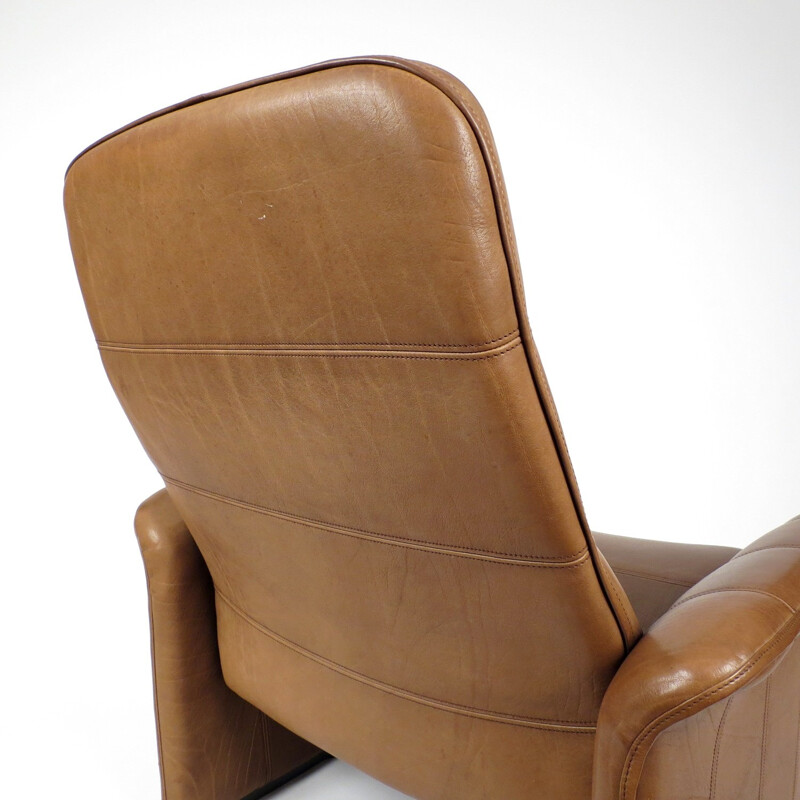 Fauteuil lounge Vintage en cuir Buffalo de De Sede - 1970