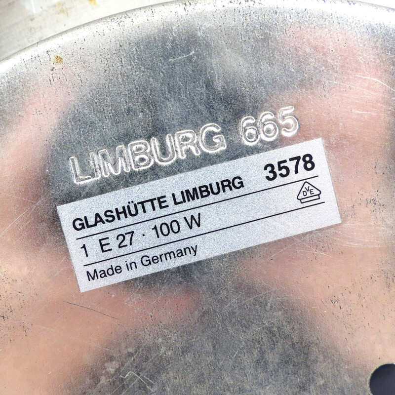 Suite de 2 appliques en verre allemand du Limbourg - 1970