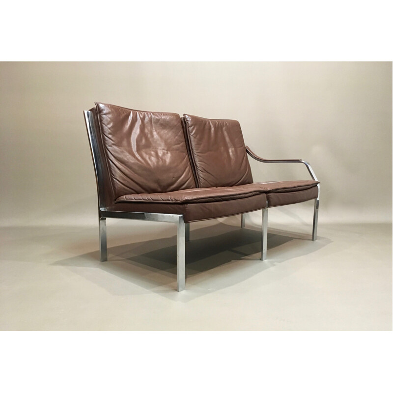 Modular fully leather Vintage sofa par Walter Knoll - 1950s