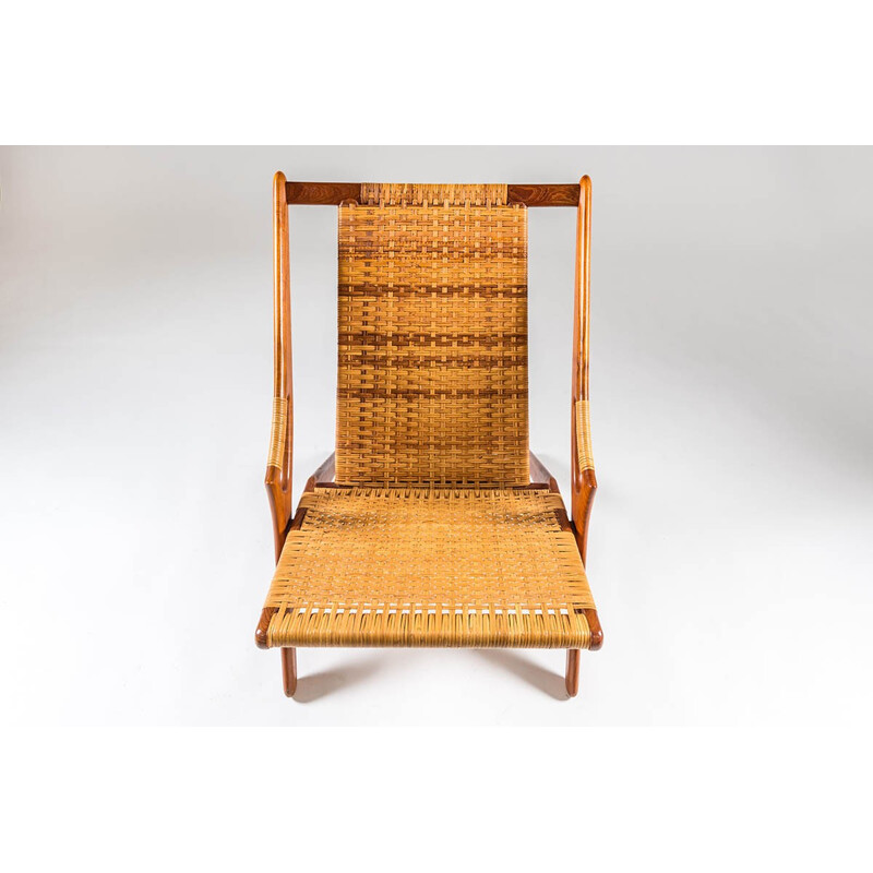 Swedish Vintage Lounge Chair and Ottoman by Arne Hovmand-Olsen Model 300 - 1960s