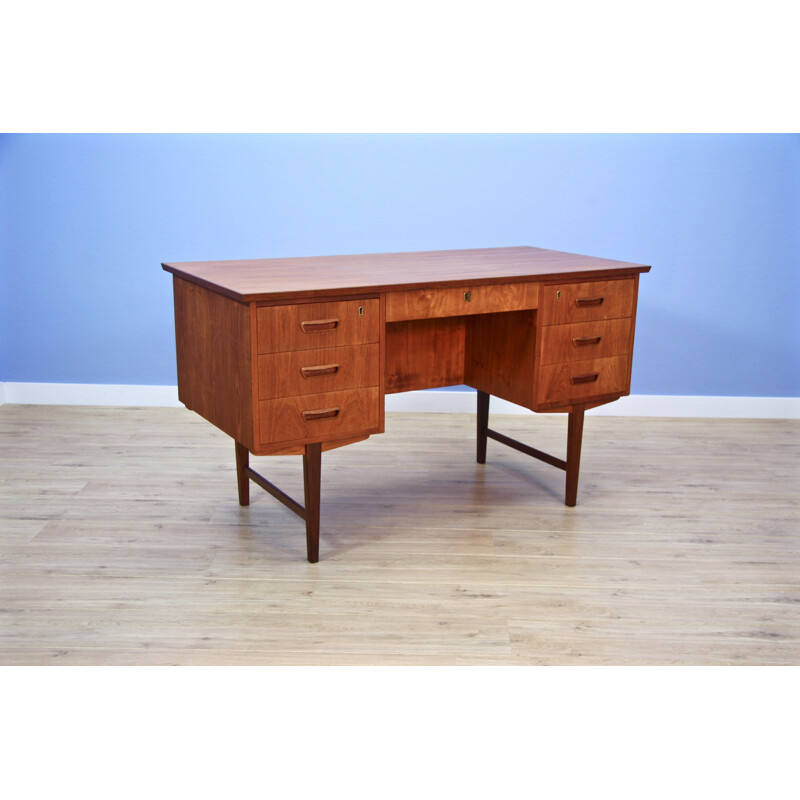 Vintage danish writing desk in teak - 1960s