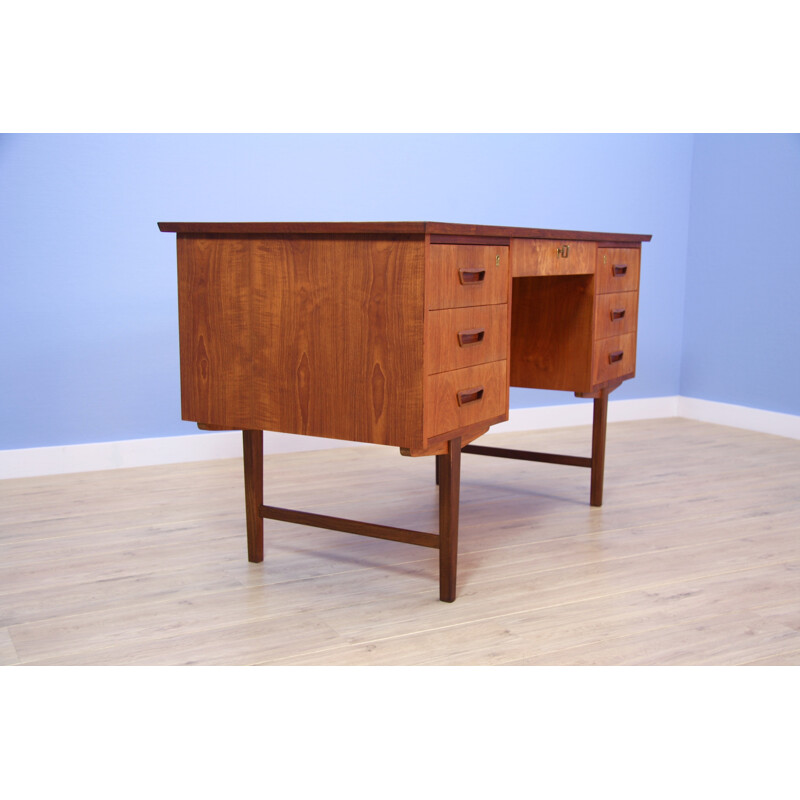 Vintage danish writing desk in teak - 1960s