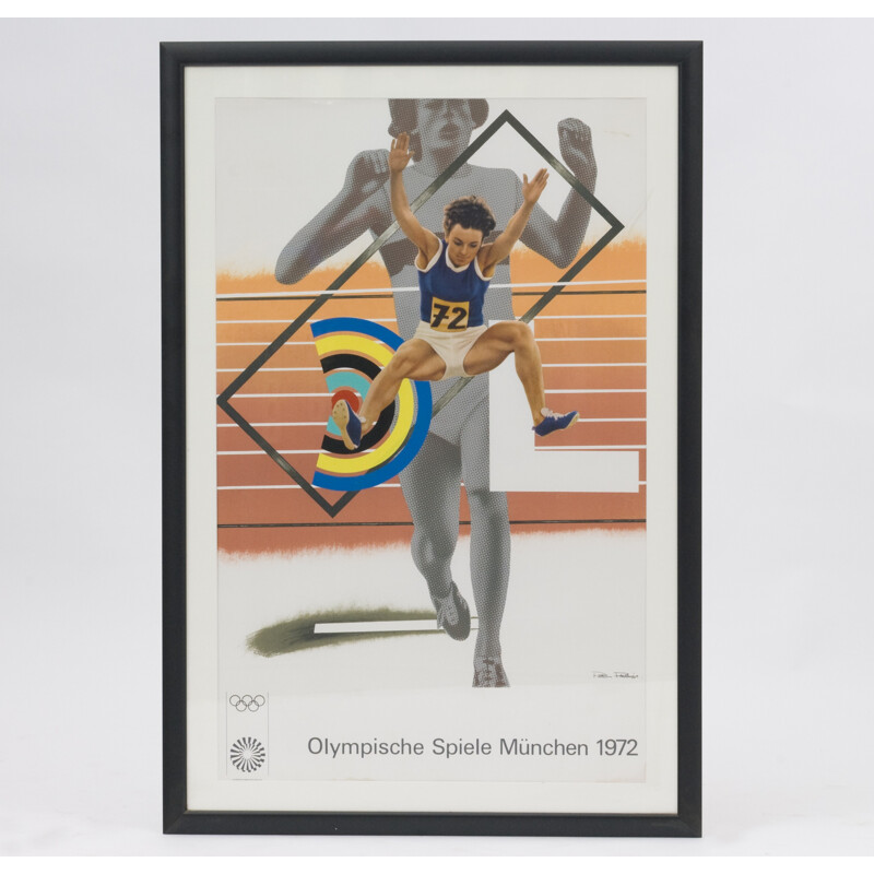 Vintage poster from 1972 Munich olympic games - 1972