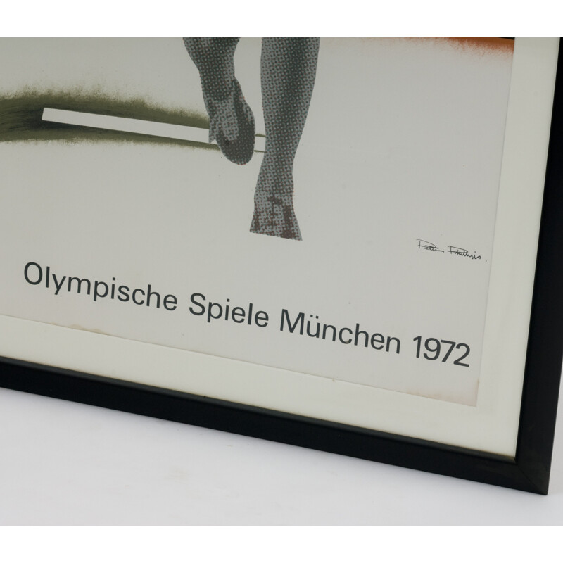Affiche vintage des jeux olympiques de Munich - 1972 