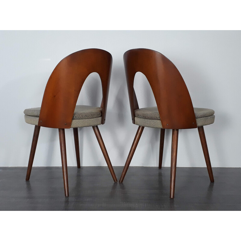 Set of 4 walnut chairs by Antoni Suman - 1960s