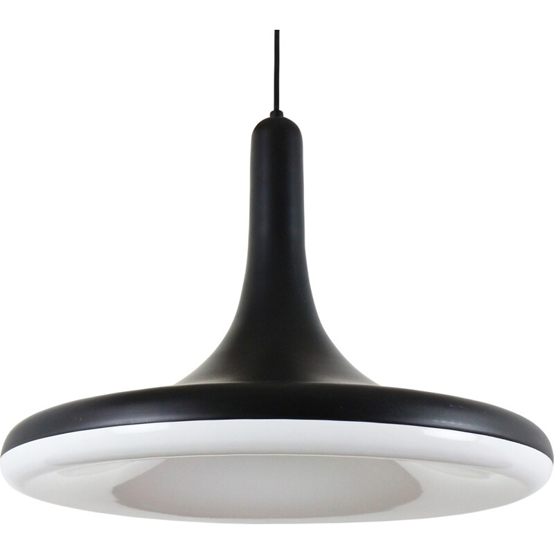 Matte black "Soft Trumpet" pendant light by 365 North for Frandsen Denmark