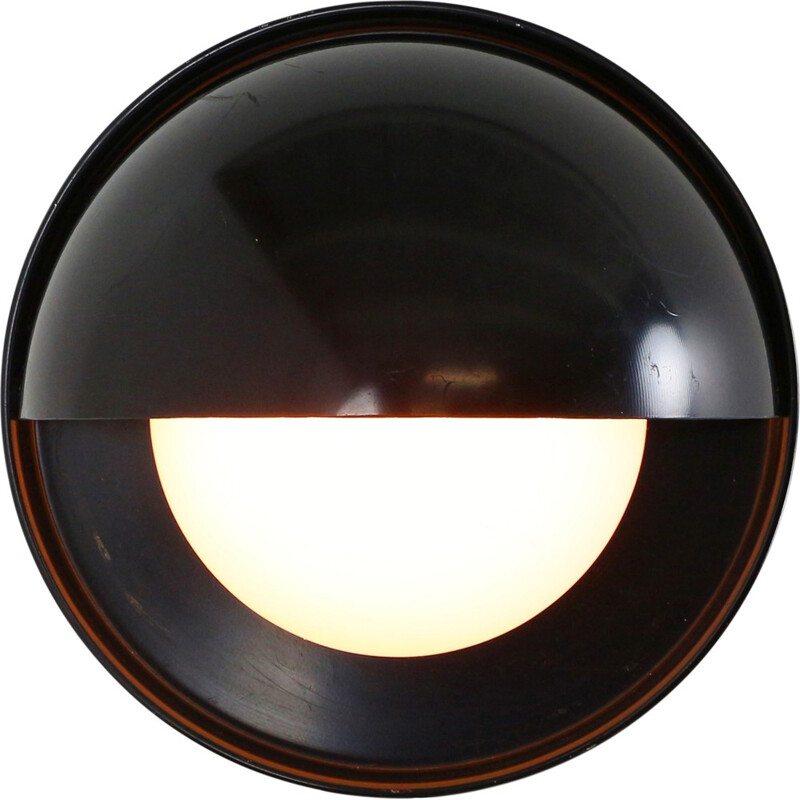 Black and white Eclipse wall light by Dijkstra Lampen - 1980s