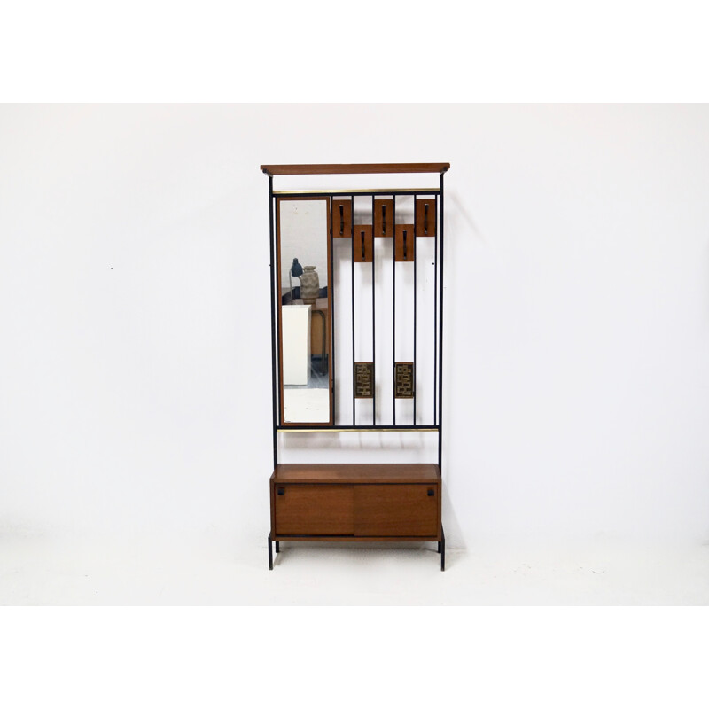 Vintage coat rack in teak - 1950s