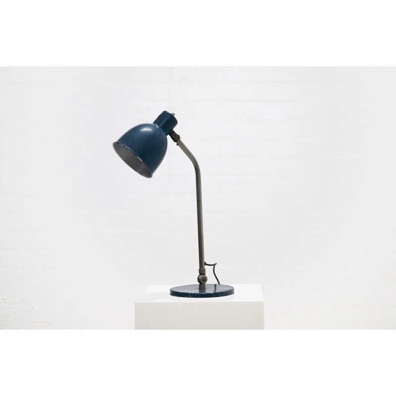 Industrial desk lamp in patinated metal - 1950s