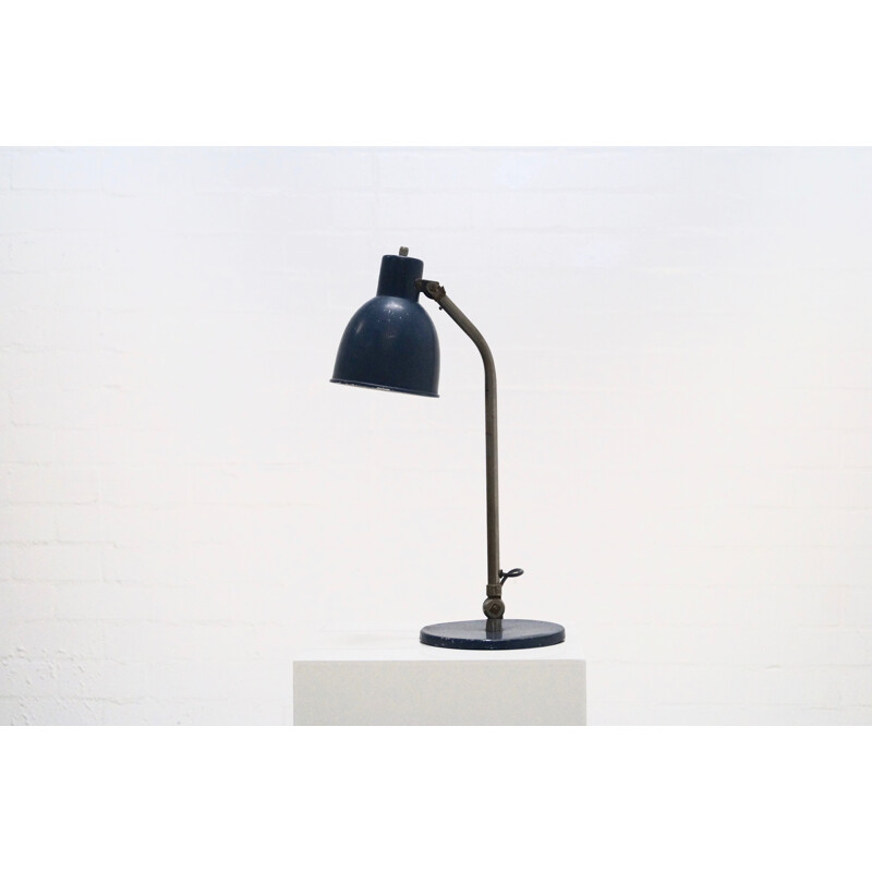 Industrial desk lamp in patinated metal - 1950s