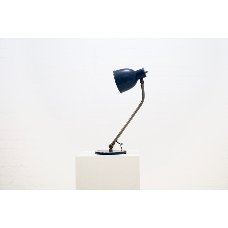 Industrial desk lamp in patinated metal - 1950s