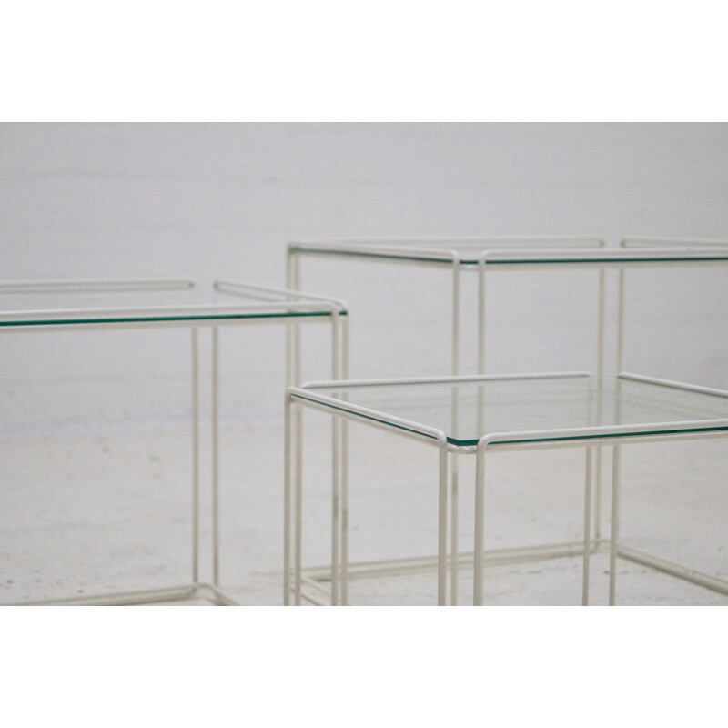 Set of 3 vintage nesting tables by Max Sauze - 1970s