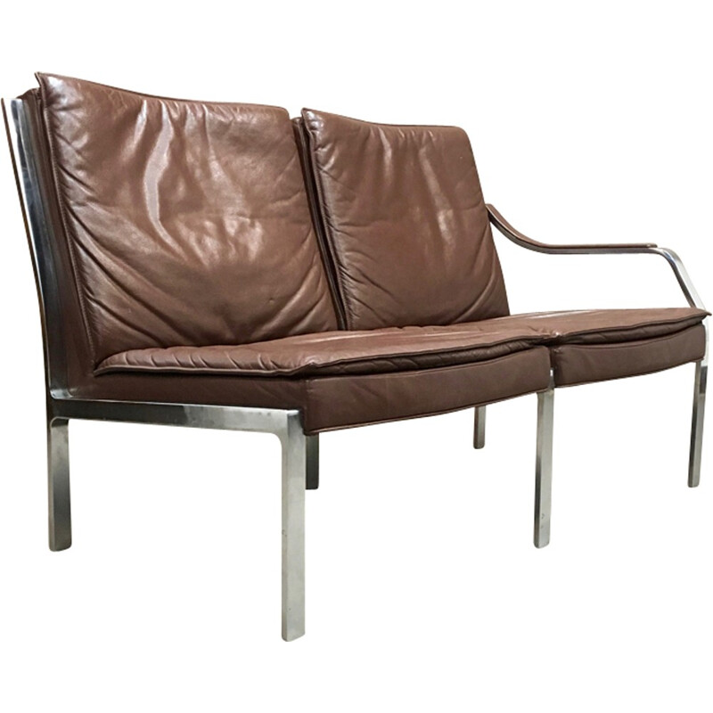 Canapé Vintage modulable en cuir par Knoll Walter - 1950