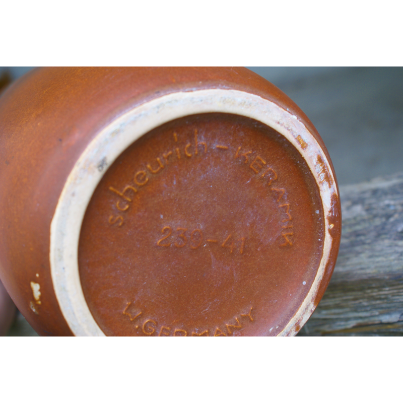 Vintage floor vase in ceramic for Scheurich - 1960s