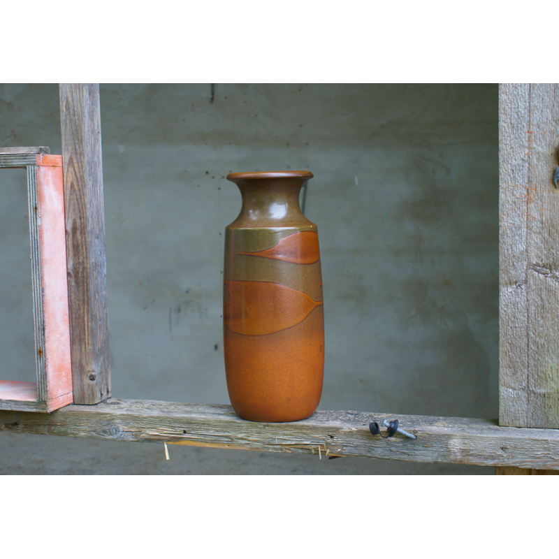 Vintage floor vase in ceramic for Scheurich - 1960s