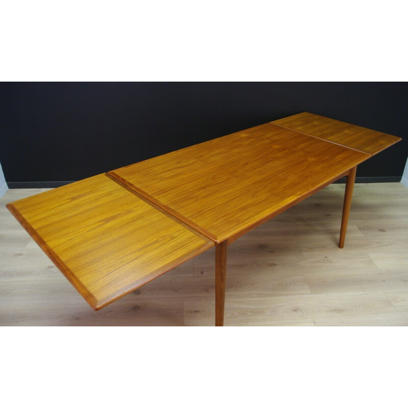 Vintage Danish teak extendable dining table - 1960s