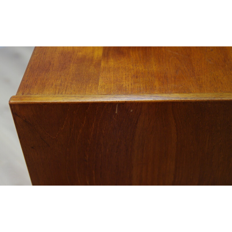 Vintage Danish veneered with teak cabinet - 1960s