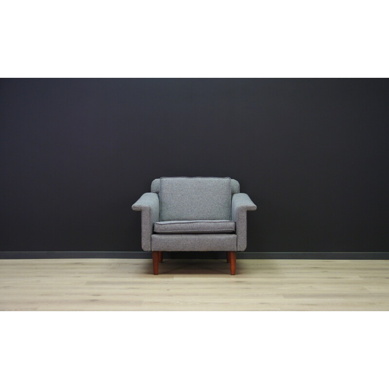 Vintage Danish grey armchair - 1960s