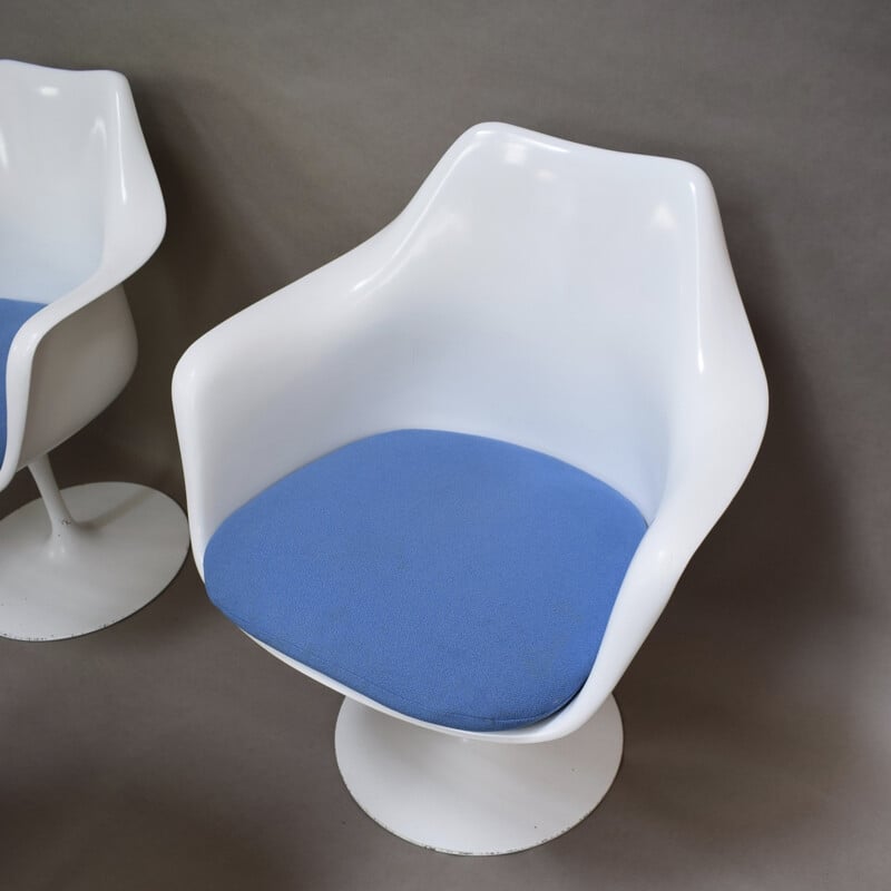Suite de 6 chaises à repas "Tulipes" vintage par Eero Saarinen pour Knoll - 1950