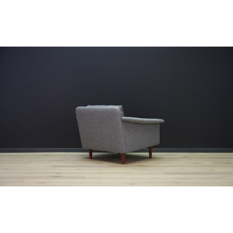 Vintage Danish grey armchair - 1960s