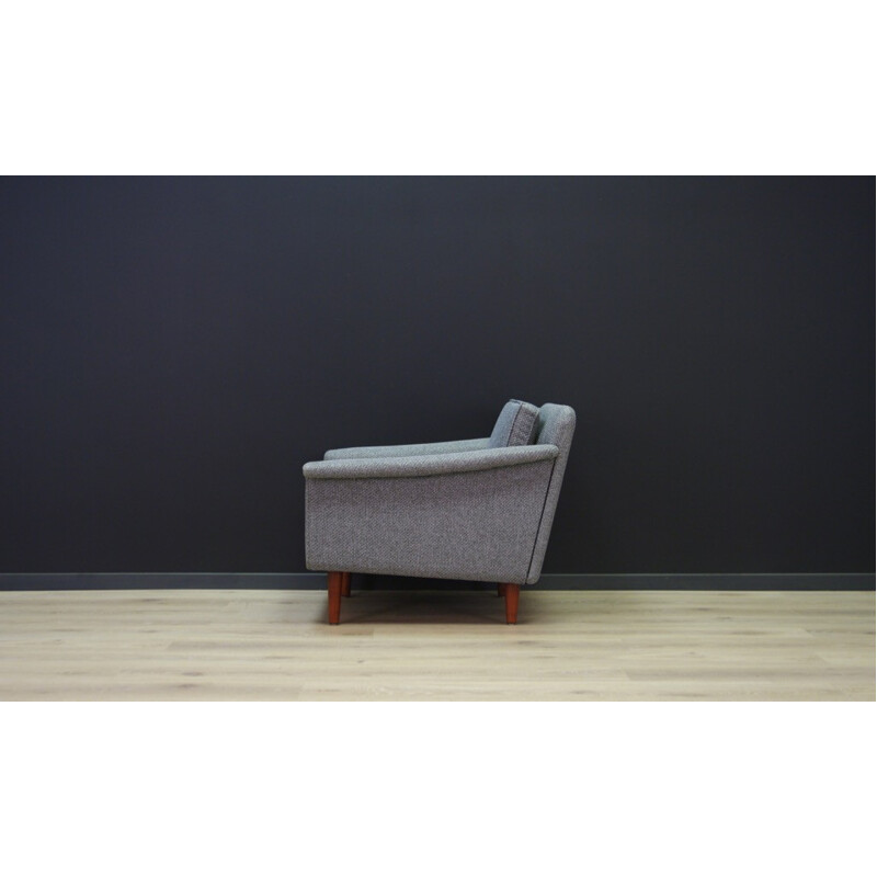 Vintage Danish grey armchair - 1960s