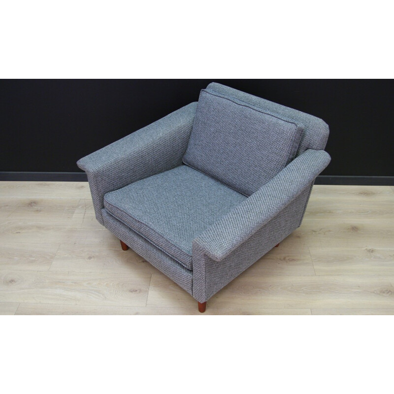 Vintage Danish grey armchair - 1960s