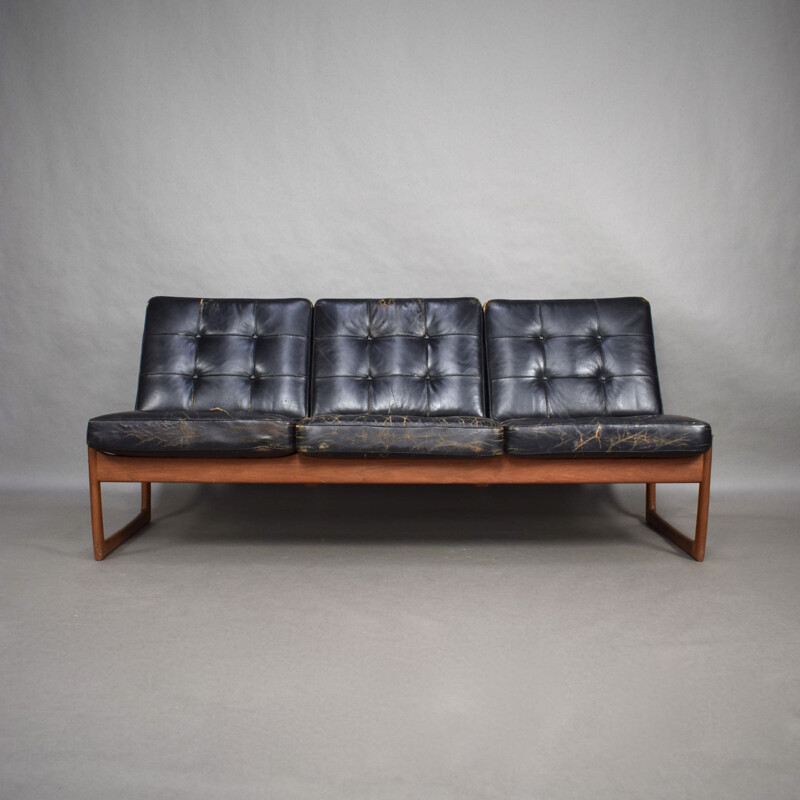 Vintage FD130 sofa by Hvidt and Molgaard-Nielsen - 1950s