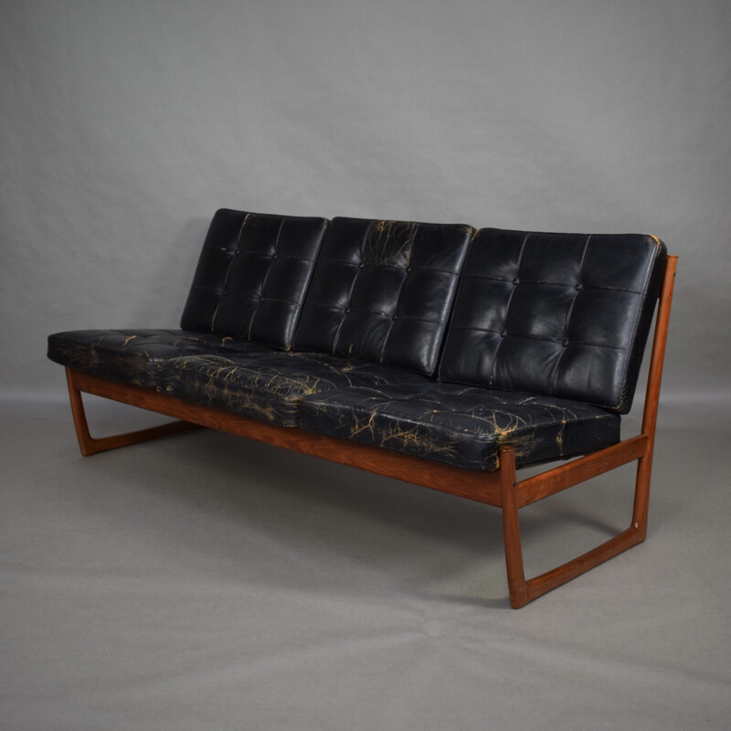 Vintage FD130 sofa by Hvidt and Molgaard-Nielsen - 1950s