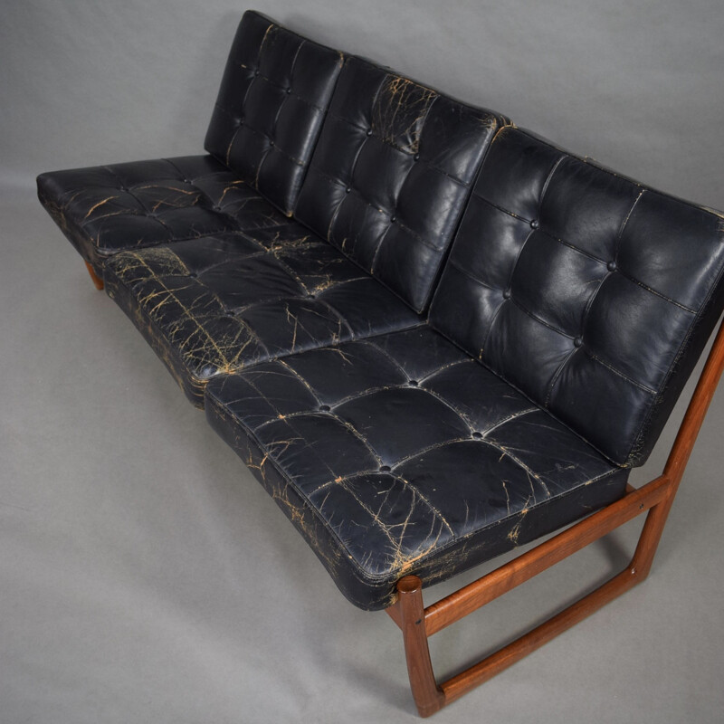 Vintage FD130 sofa by Hvidt and Molgaard-Nielsen - 1950s