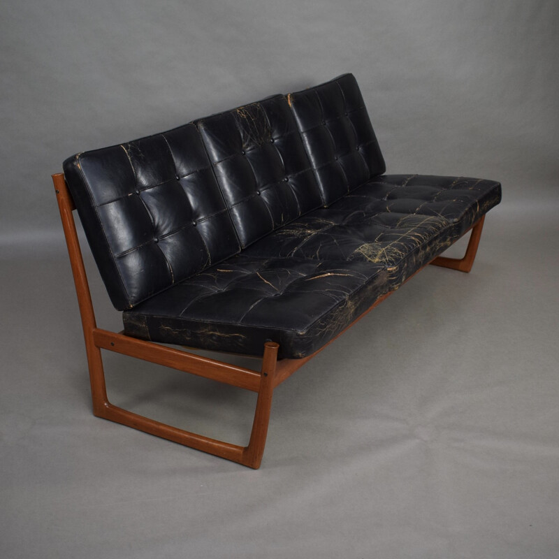 Vintage FD130 sofa by Hvidt and Molgaard-Nielsen - 1950s