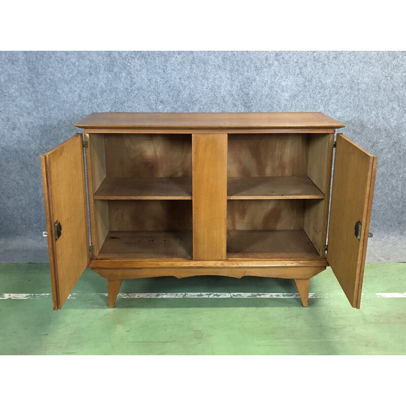 Vintage sideboard in wood with compass legs - 1960s