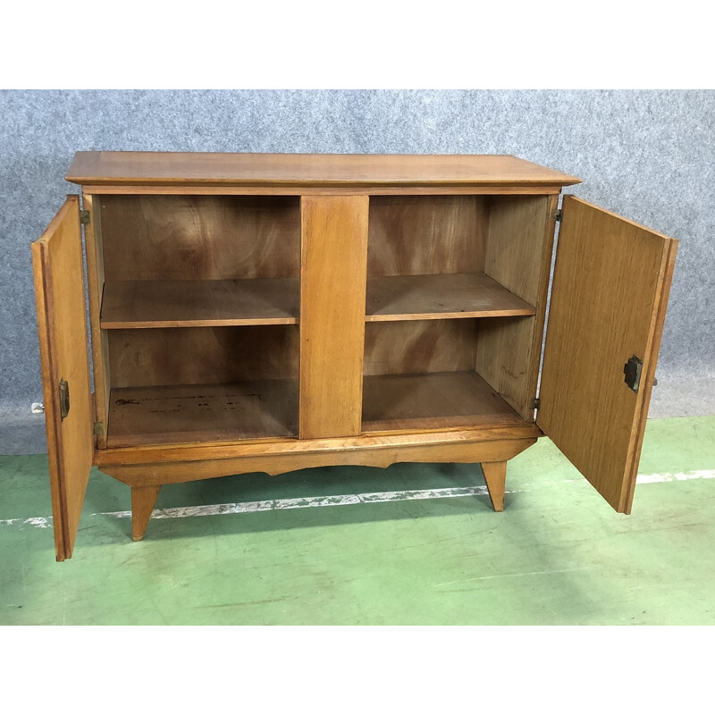 Vintage sideboard in wood with compass legs - 1960s