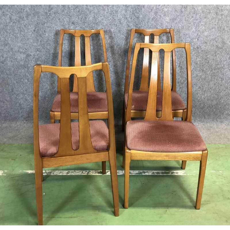 Set of 4 vintage teak dining chairs - 1970s
