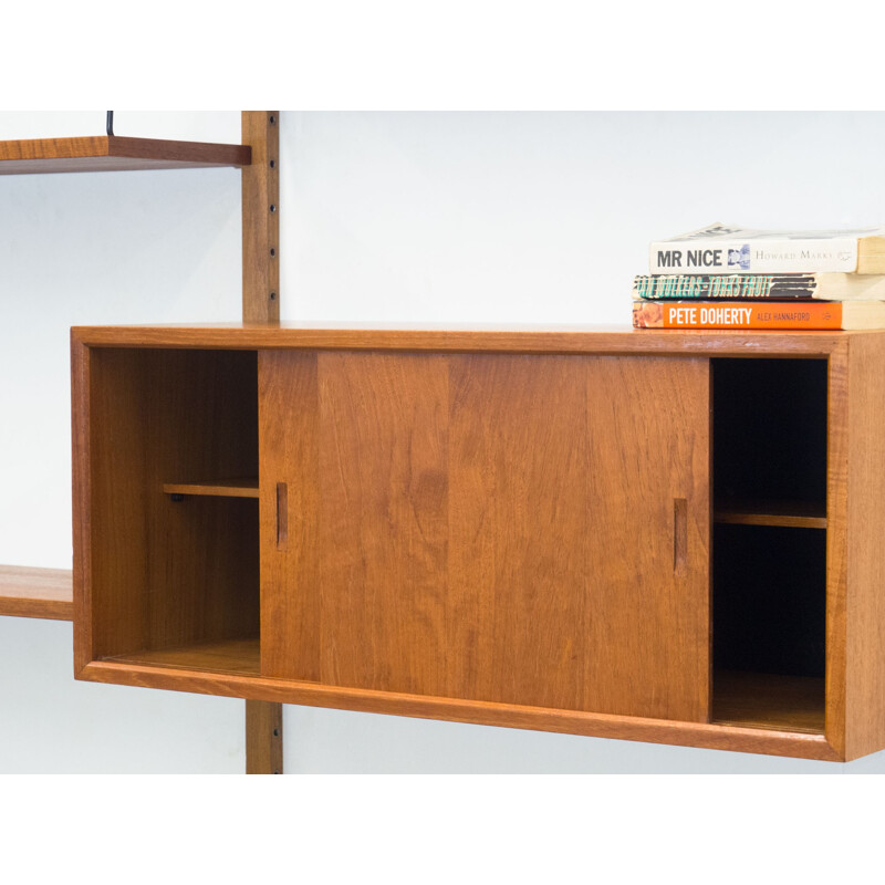 Vintage wall unit by Poul Cadovius for Royal System - 1950s