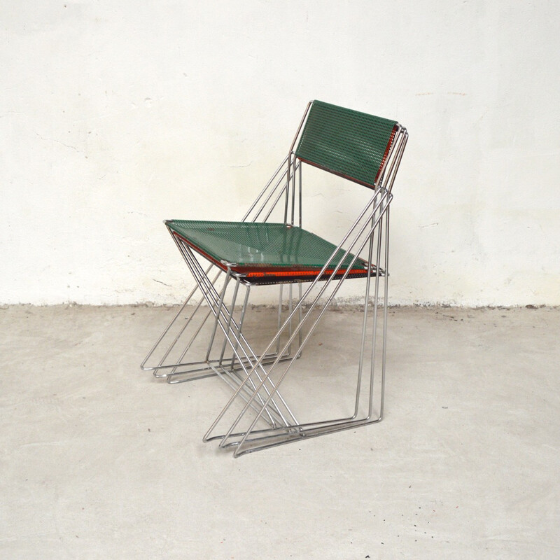 Set of 3 vintage chairs by Niels Jørgen Haugesen - 1970s
