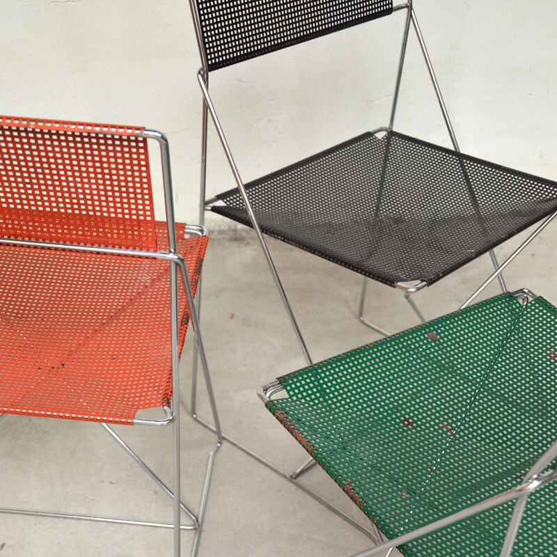 Suite de 3 chaises vintage par Niels Jørgen Haugesen - 1970