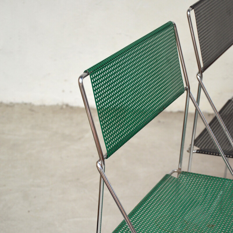 Set of 3 vintage chairs by Niels Jørgen Haugesen - 1970s