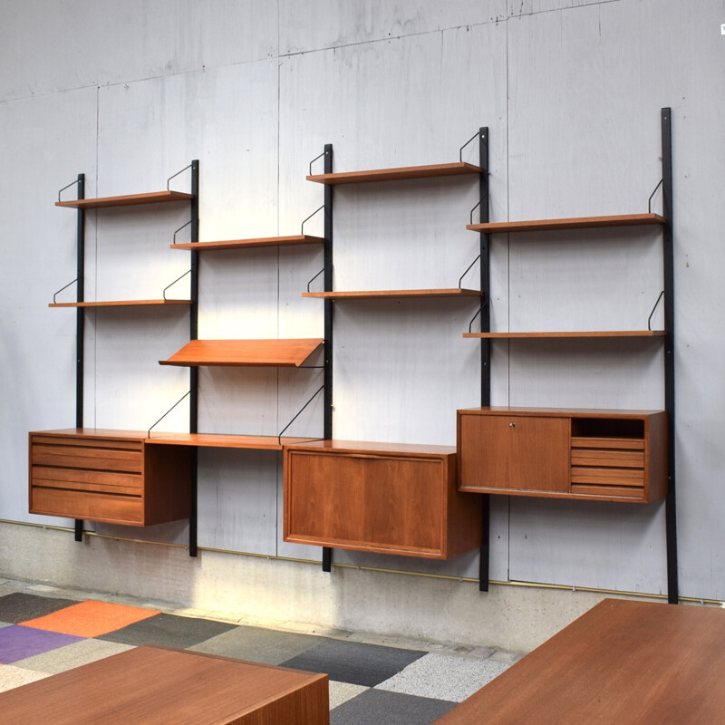 Vintage Royal System wall unit by Poul Cadovius - 1950s