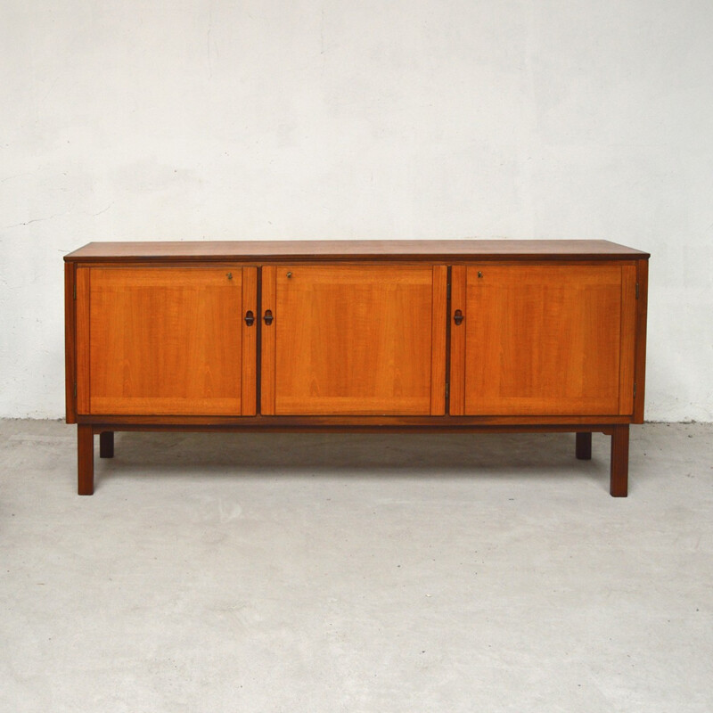 Vintage 3-door teak sideboard - 1960s