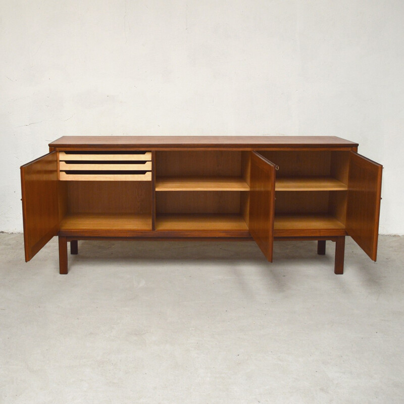 Vintage 3-door teak sideboard - 1960s