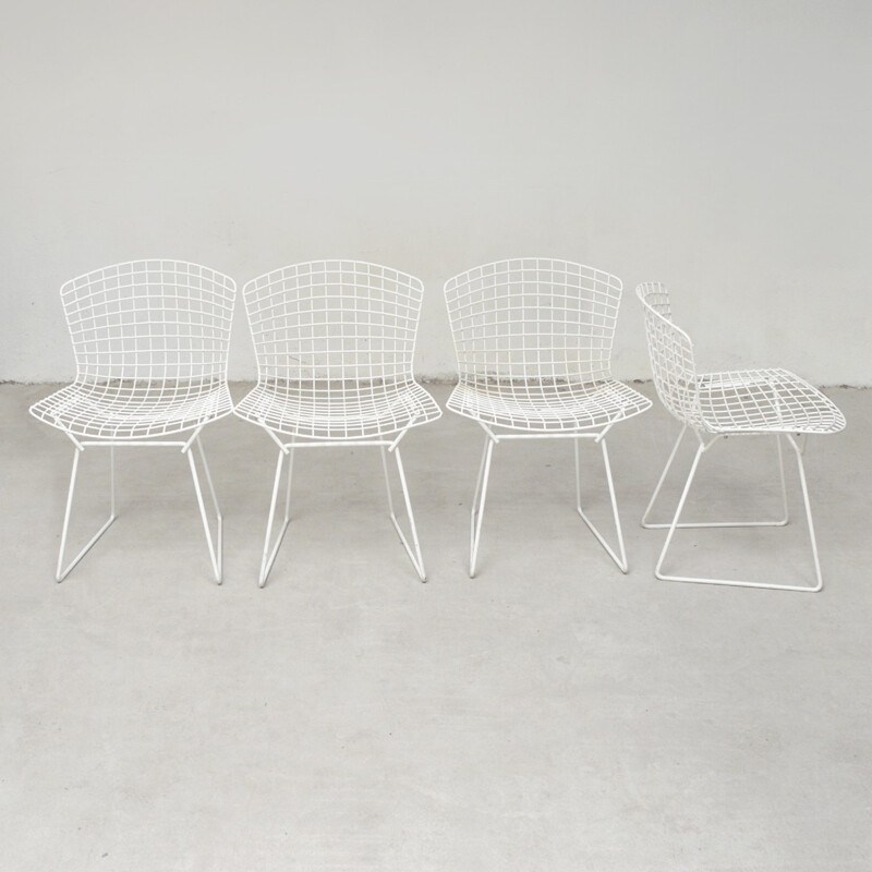 Set of 4 Harry Bertoia chairs for Knoll - 1970s