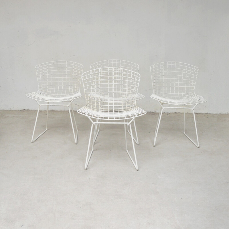 Set of 4 Harry Bertoia chairs for Knoll - 1970s