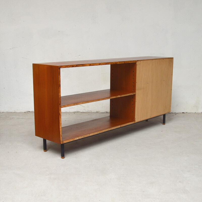 Vintage sideboard bookcase with metal legs - 1960s