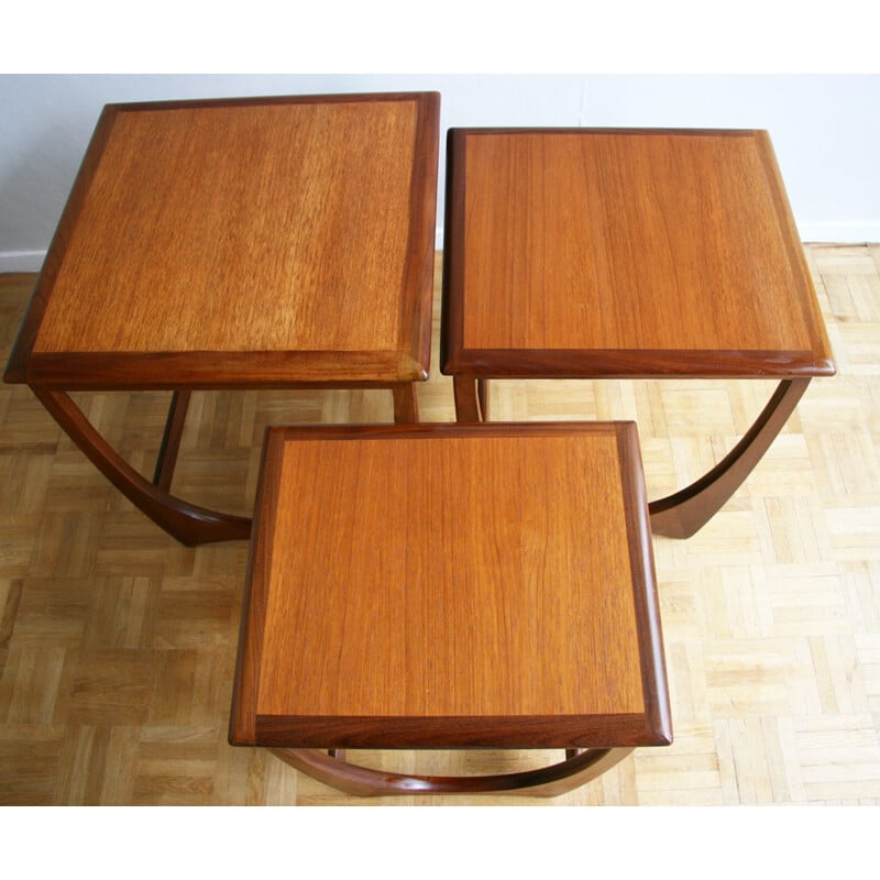 Set of 3 Nesting Tables G-Plan in teak - 1960s