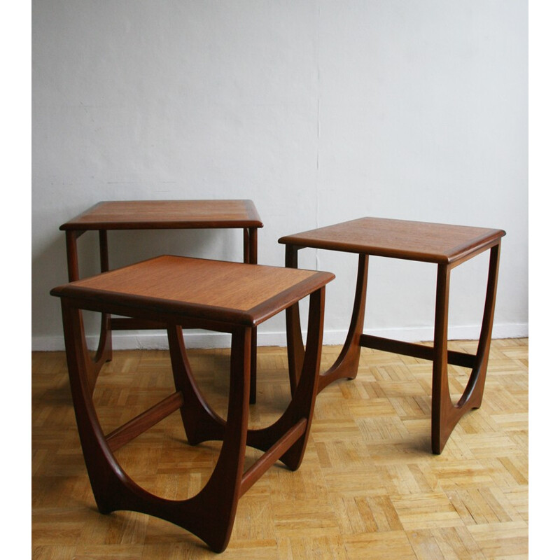 Set of 3 Nesting Tables G-Plan in teak - 1960s